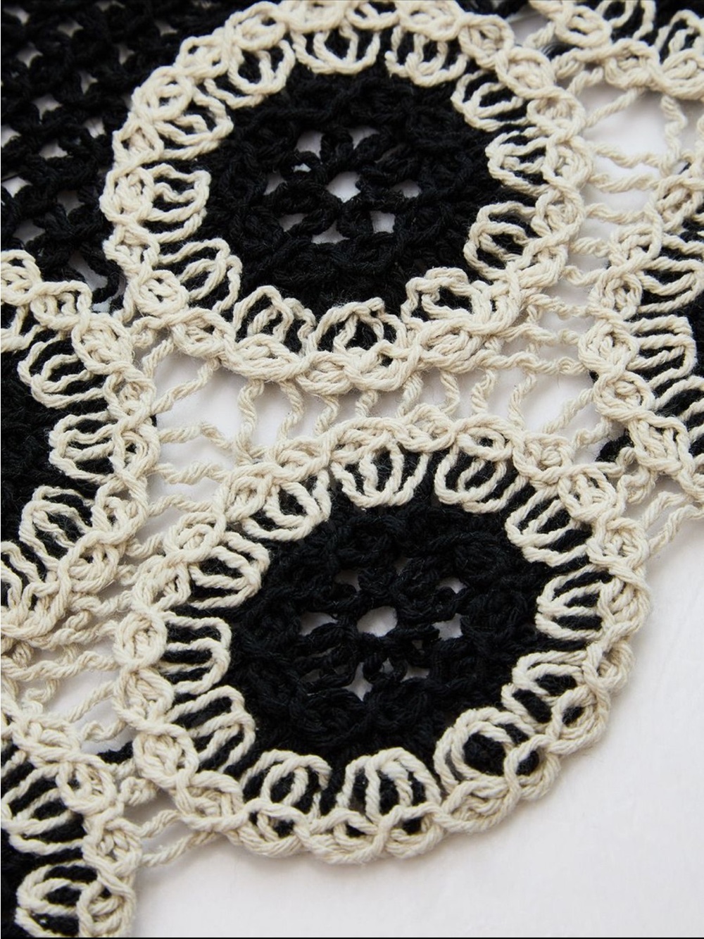 Commense Black Crochet Lace Trim Sleeveless Vest & Mini Skirt Set - Picture 8 of 8